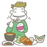 【きつい】夫が子の食べてるものさえ奪おうとする。食事の量が少ないのかと思いこれくらい作ってるのだが…←かなりの量だった…