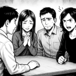 【修羅場・浮気】結婚2年目、帰宅しても妻がいない日があった。仕事の関係と思っていたが、レスが3ヶ月続き、子供を作ろうと話したら妻が泣き出した。そして共通の友人から呼び出され…そこに妻と見知らぬ男がいた。