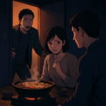 【修羅場・復讐】残業が早く終わって帰宅したら、妻が同僚の男と鍋を食べてた。半年後、妻が「生理がこない」と…どうやら鍋だけじゃなく、妻も喰われていたらしい。