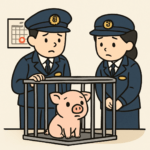 【ほのぼの】“路上で雨の中寒そうに歩いていた”異例の落とし物は体長50センチの子豚。警察署で保護されるも、期限は今月10日まで。署員も愛着が湧いているが…飼い主が見つからない場合、この子の運命は？